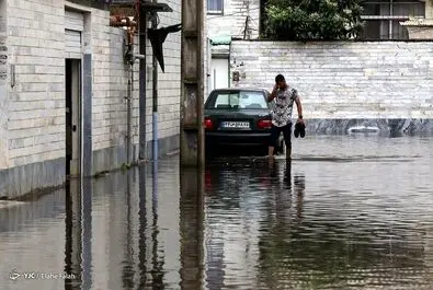سیلاب در رشت