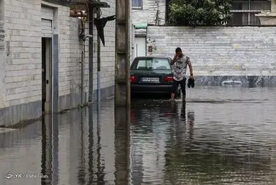 سیلاب در رشت