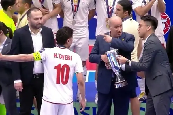 تصاویر دلخوری و قهر در جشن قهرمانی تیم ملی فوتسال