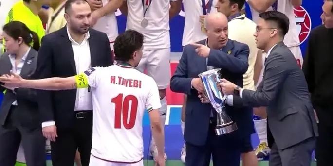 تصاویر دلخوری و قهر در جشن قهرمانی تیم ملی فوتسال