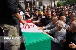 تصاویر مراسم تشییع پیکر پهلوان «امامعلی حبیبی»
