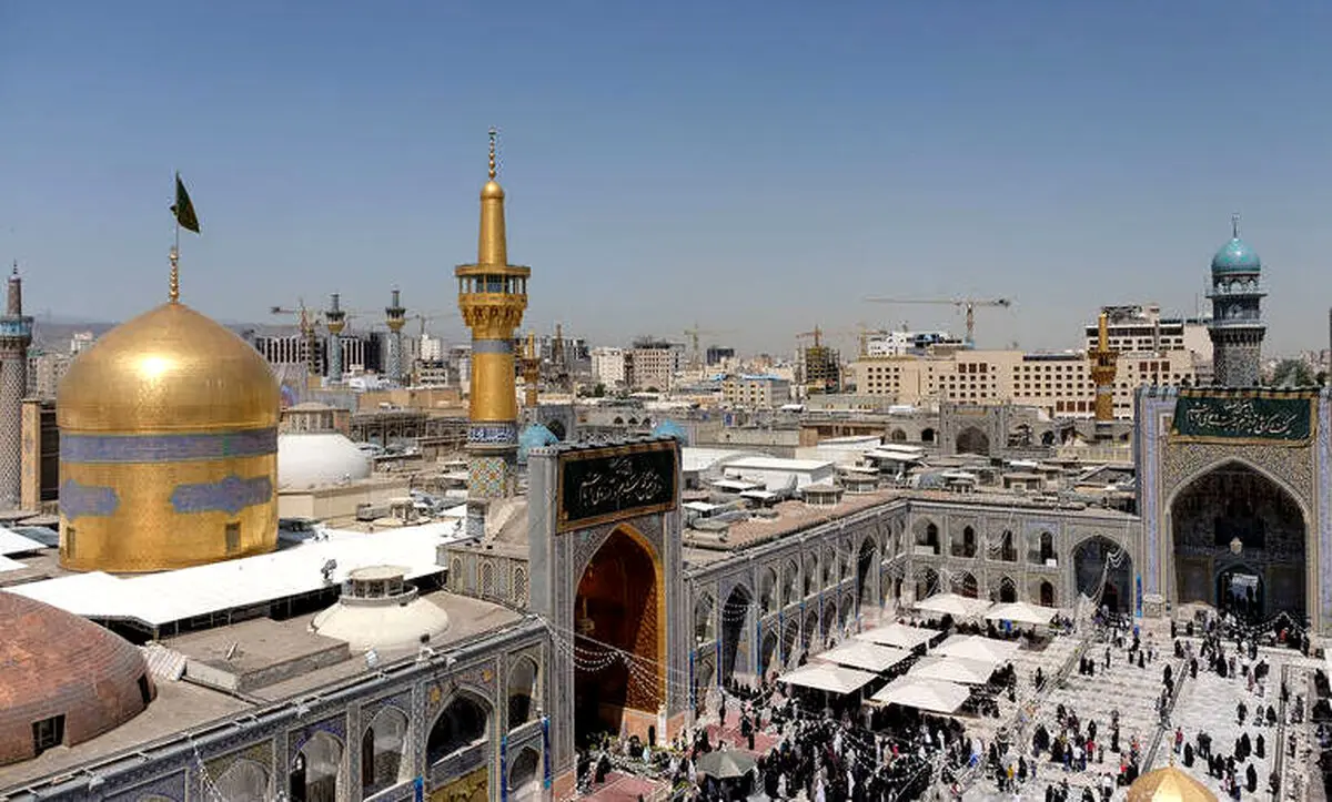  حرم رضوی بابت شهادت امام رضا (ع) به روایتی سیاه‌پوش شد