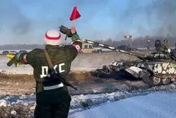 تصاویر ماهواره‌ای از مرز اوکراین؛روسیه