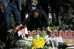 تصاویر مراسم تشییع و تدفین مرحوم سیامک اطلسی