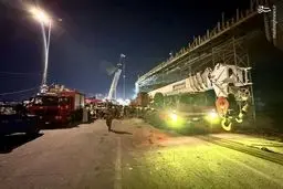 تصاویر ریزش پل در کربلای معلی