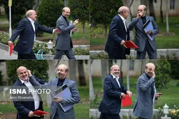 شوخی دولتی ها در حیاط پاستور/عکس