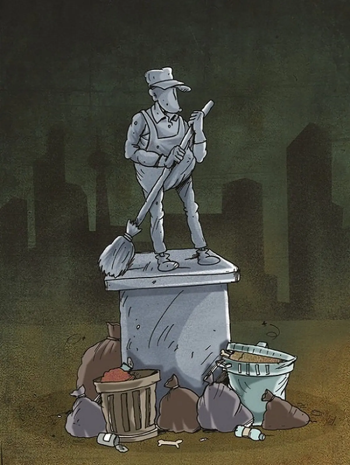 تهران بازهم رکورد زد!/کاریکاتور