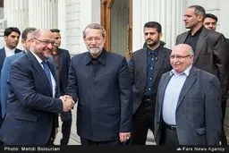 دیدار رییس پارلمان اروپا با لاریجانی/تصاویر