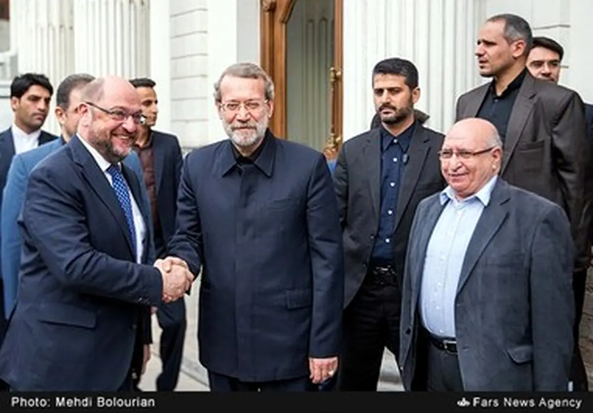 دیدار رییس پارلمان اروپا با لاریجانی/تصاویر