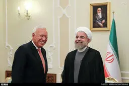 دیدار وزیر خارجه اسپانیا با رییس جمهور /تصاویر