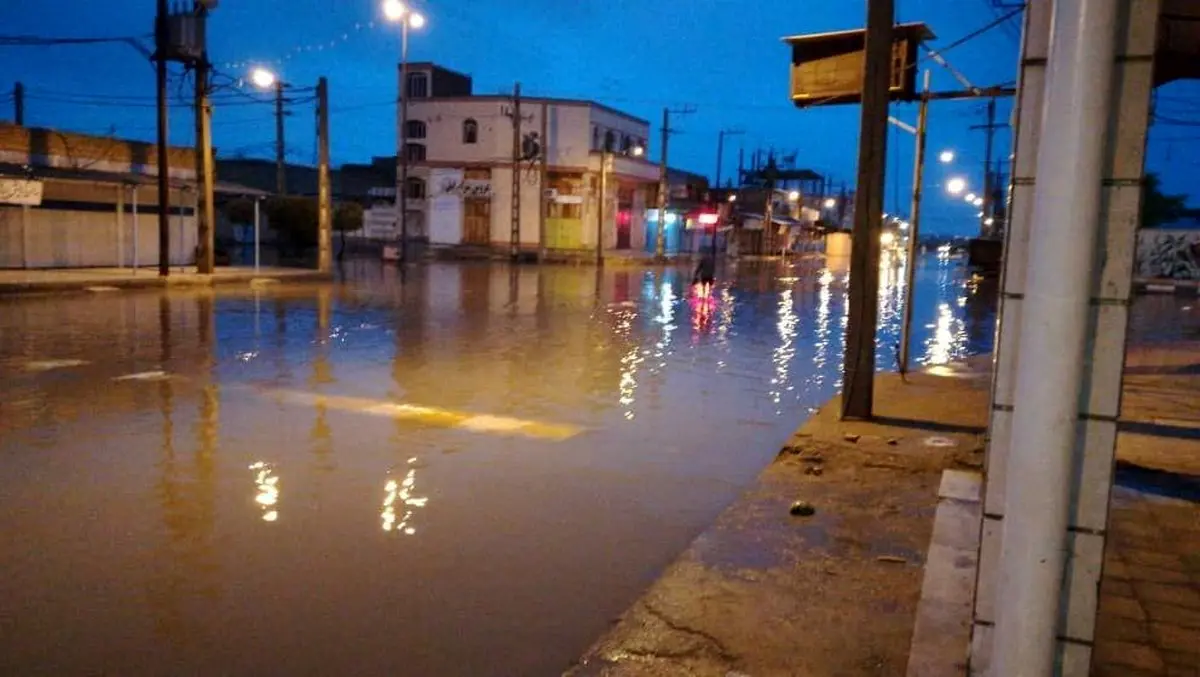 آبگرفتگی در برخی مناطق اهواز/عکس