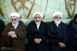 چهره هایی که در مراسم ختم آیت الله قرهی شرکت کردند/تصاویر