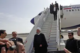 ورود رئیس‌جمهور به فرودگاه جان‌اف‌کندی نیویورک