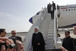 ورود رئیس‌جمهور به فرودگاه جان‌اف‌کندی نیویورک