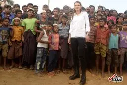 بازدید ملکه اردن از اردوگاه پناهندگان روهینگیا/تصاویر