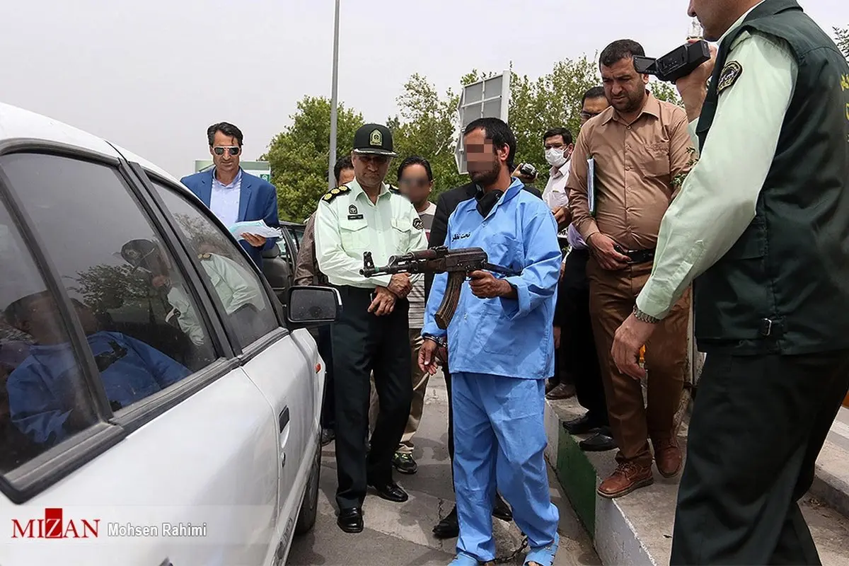 تصاویری از بازسازی صحنه تیراندازی مرگ‌بار در مشهد