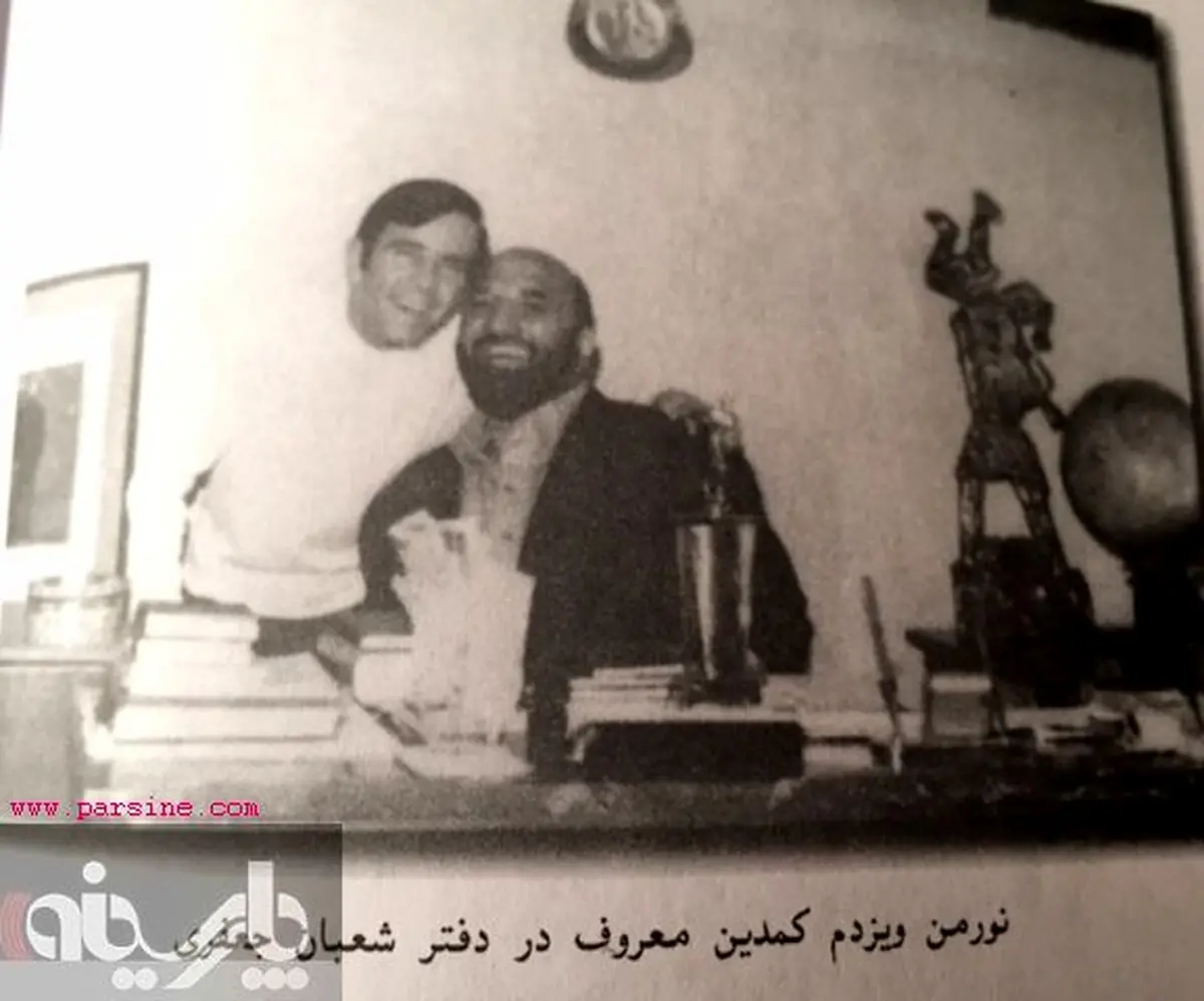 عکس/ حضور کمدین معروف در دفتر شعبان جعفری(بی مخ)