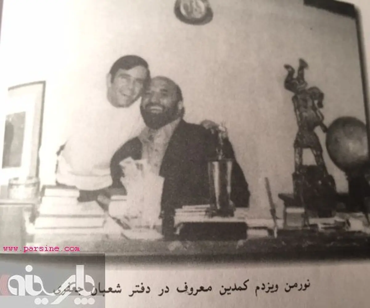 عکس/ حضور کمدین معروف در دفتر شعبان جعفری(بی مخ)