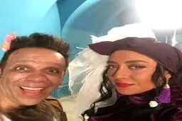 سلفی خاله سوسکه و آقا الاغه!/عکس