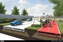 عکس/ ساخت جاده‌های پلاستیکی در هلند