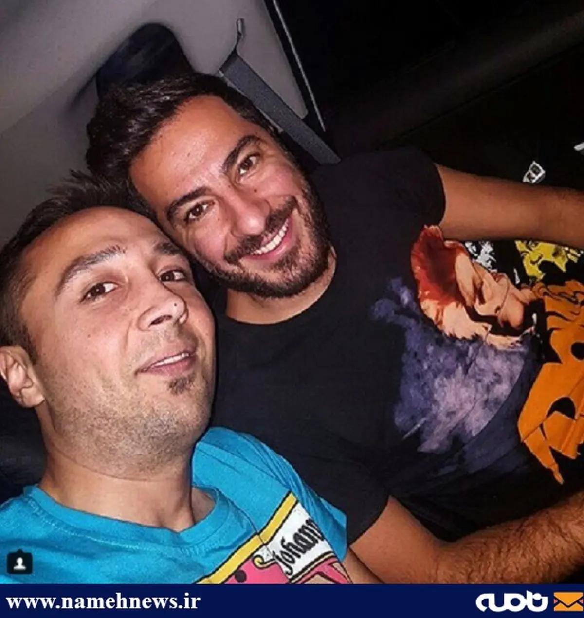 سلفی خودرویی بازیگر فیلم ابد و یک روز/ عکس