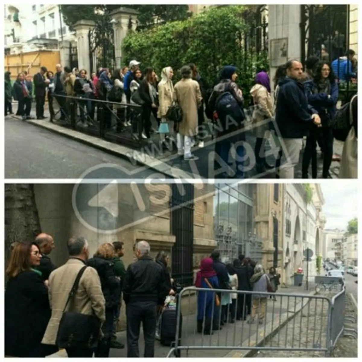 حضور پرشور ایرانیان مقیم فرانسه در انتخابات/ عکس