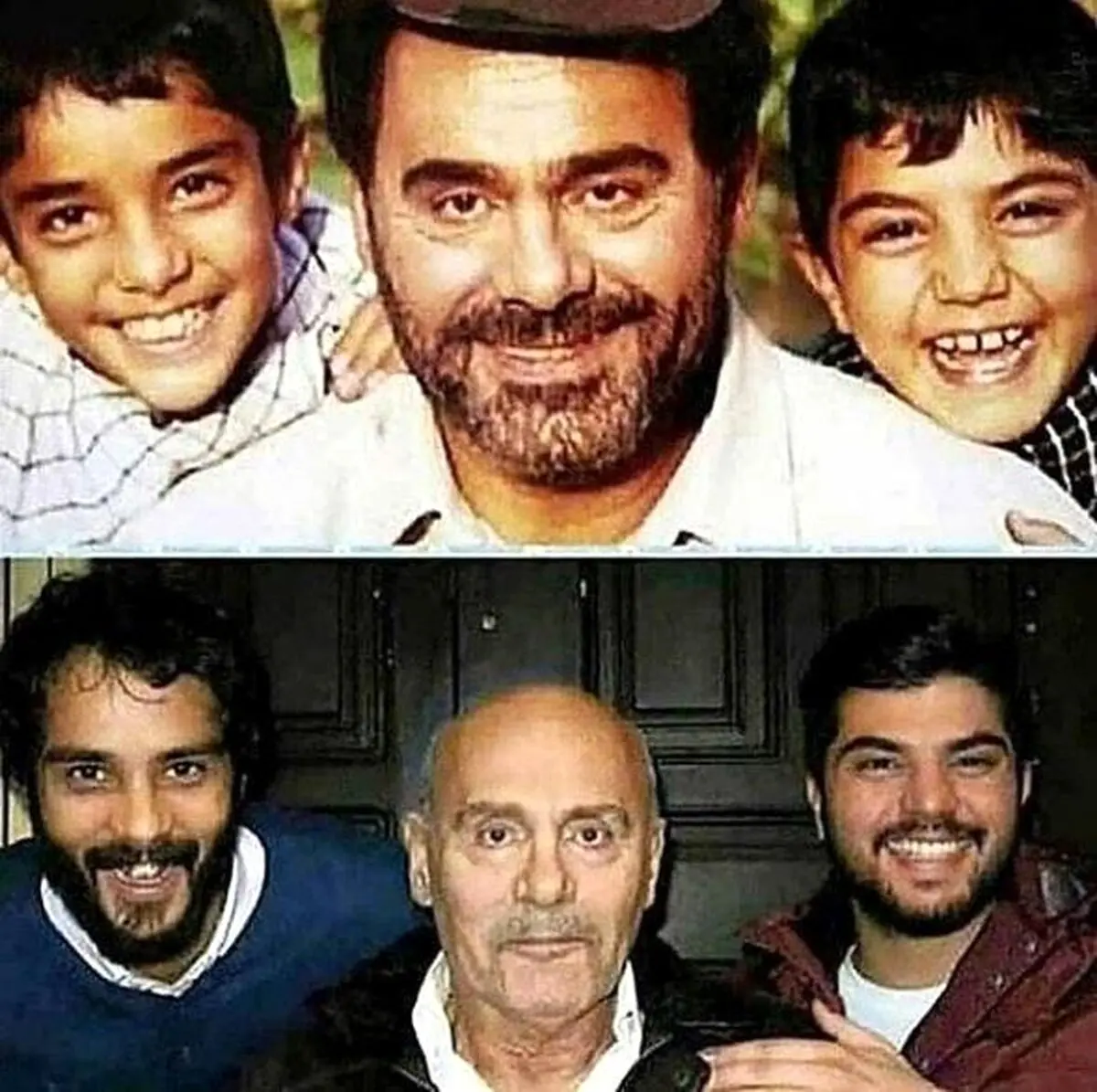 عکس یادگاری برادران سهیلی با آقای بازیگر در گذر زمان