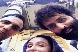 سلفی ترانه علیدوستی در محل کار ظریف / عکس