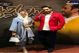 تیپ متفاوت خانم بازیگر در کنسرت امید حاجیلی+عکس