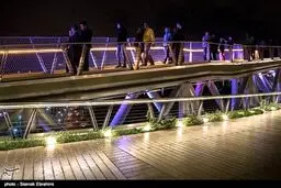 شب‌های تهران را از بالای این پل ببینید /گزارش تصویری