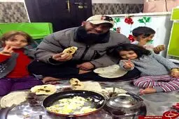 ابوعزرائیل در کنار خانواده / عکس