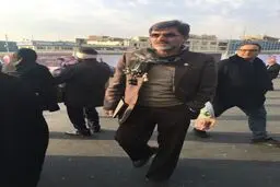 کوچک زاده در مراسم تشییع پیکر آیت الله هاشمی/عکس