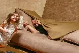 محسن كيايي و بازي هاي كودكانه اش + عكس