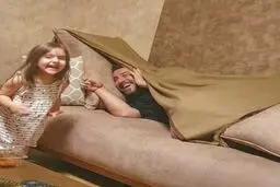 محسن كيايي و بازي هاي كودكانه اش + عكس