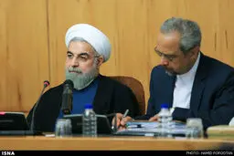 جلسه صبح امروز هیات دولت با حضور تیم هسته‌ای/تصاویر