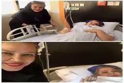 تصویری از بهاره رهنما و مادرش در بیمارستان