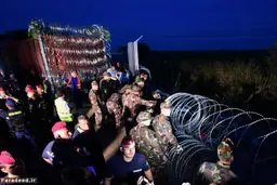 پناهچویان پشت سیم‌های خاردار! /تصاویر