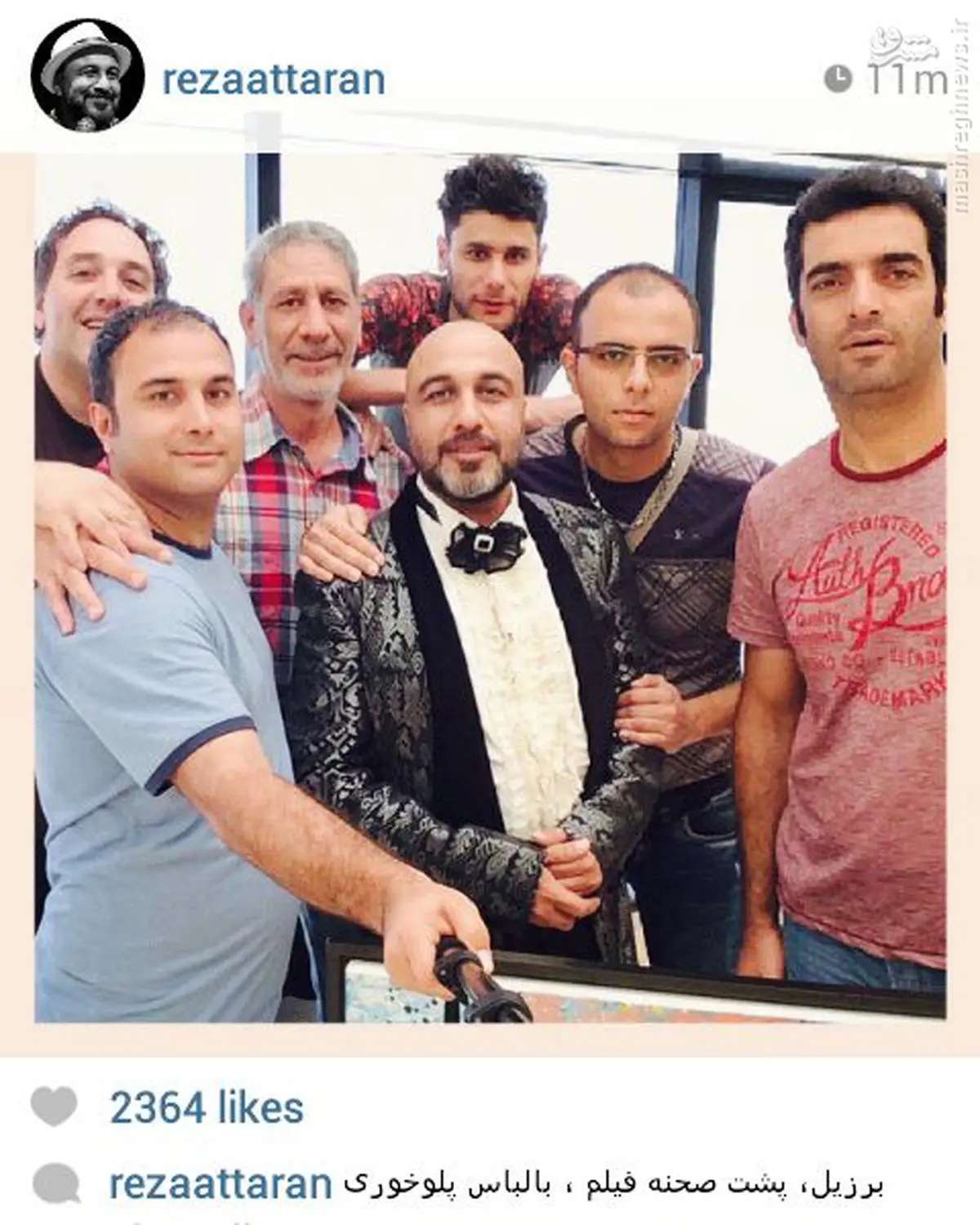 تیپ جالب رضاعطاران در برزیل/عکس