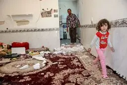 آخرین تصاویر از خسارات زلزله ۵.۹ ریشتری شب گذشته تازه‌آباد کرمانشاه