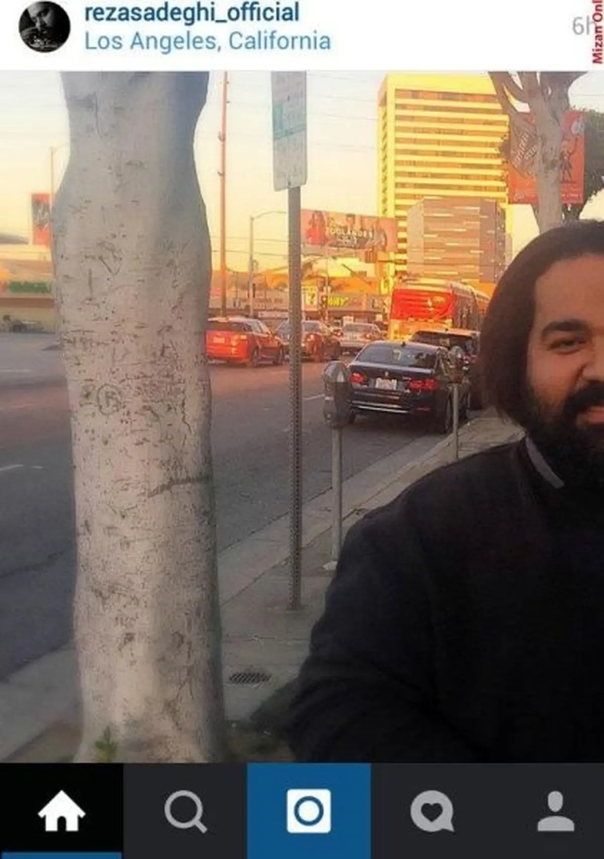 رضا صادقی در لس آنجلس/عکس