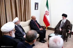 دیدار رئیس جمهور آفریقای جنوبی با رهبر معظم انقلاب/ تصاویر