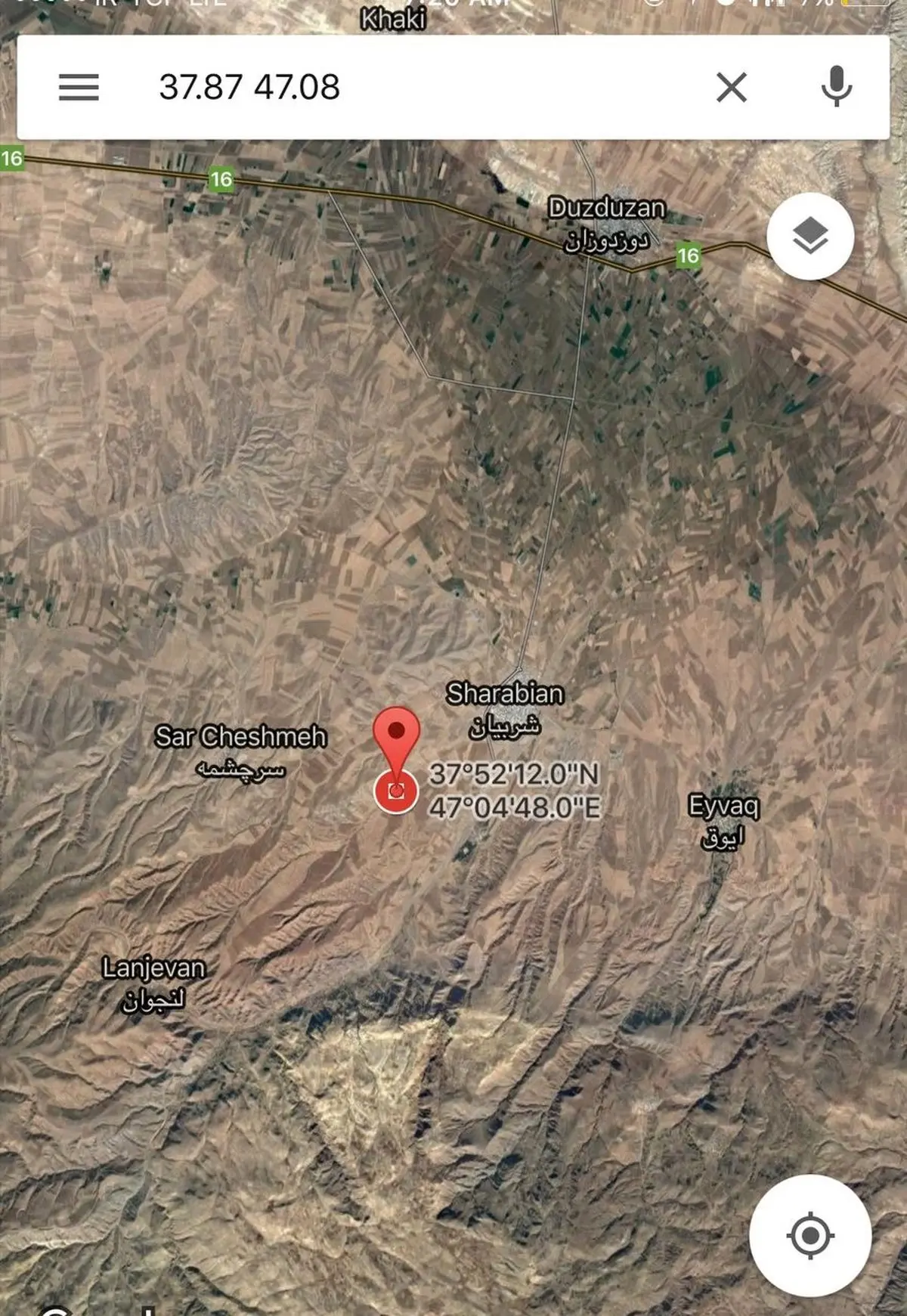 زلزله شدید ۴.۹ ریشتری در شریبان، نزدیکی تبریز/ ۱۰ نفر مصدوم شدند/ تصویر کانون زلزله