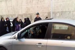 فائزه هاشمی در مراسم ترحیم آیت الله هاشمی/عکس