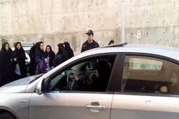 فائزه هاشمی در مراسم ترحیم آیت الله هاشمی/عکس