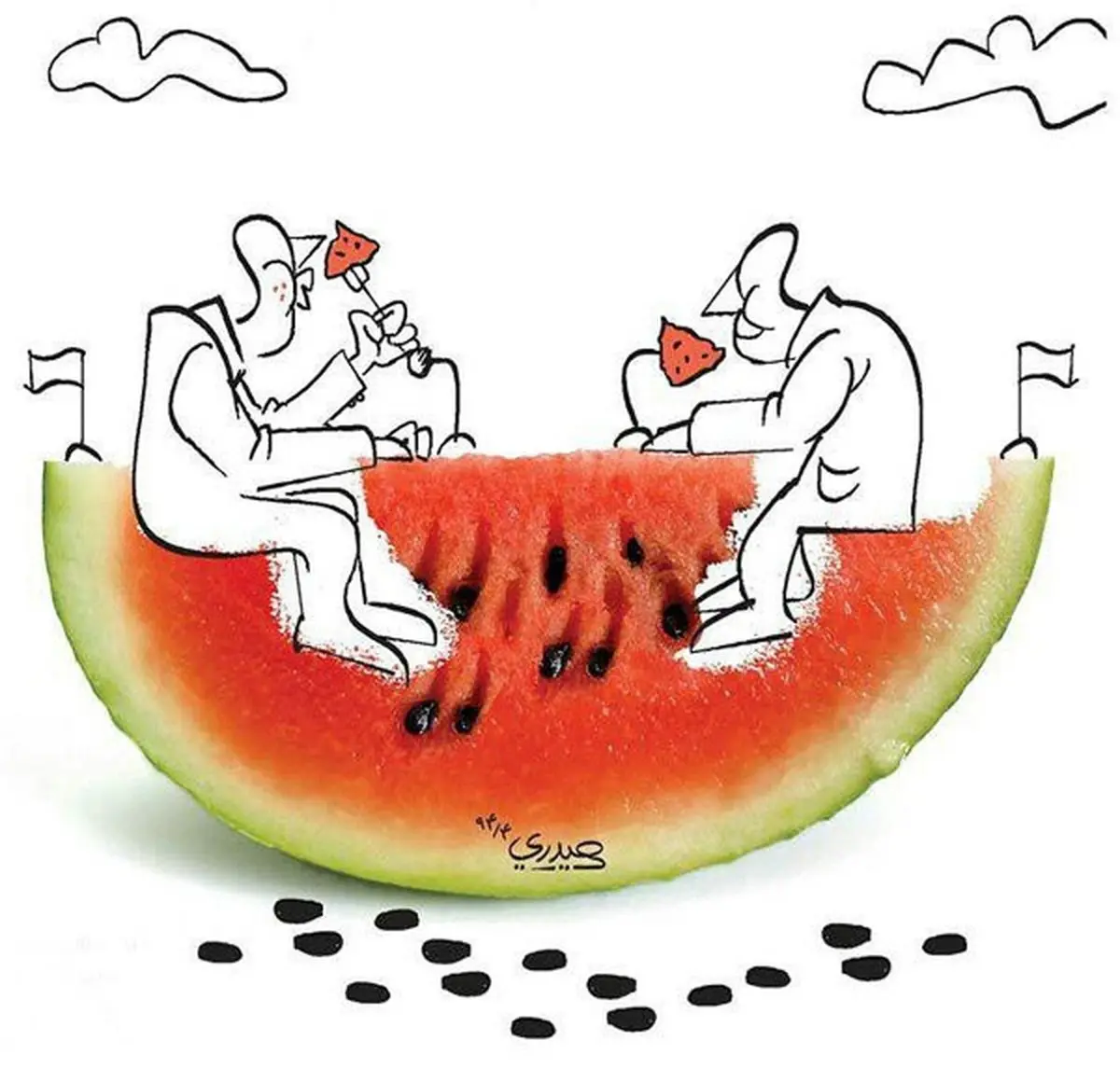 یک نمای جدید از مذاکرات هسته‌ای!/ کاریکاتور