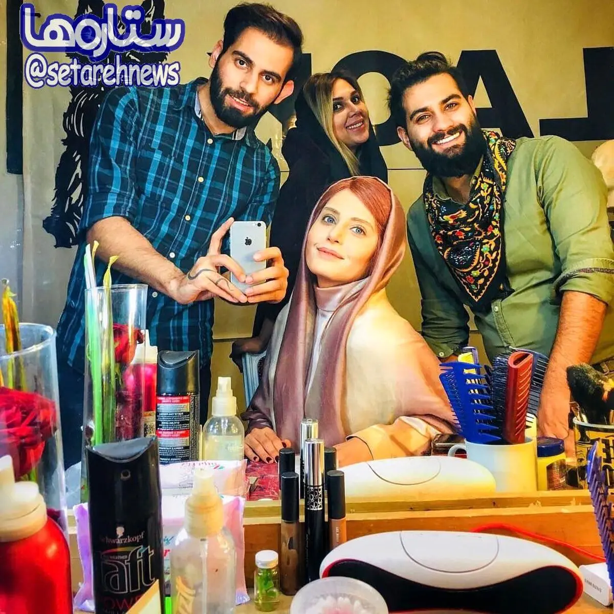 تصویری از گریم الناز شاکردوست در تئاتر/عکس