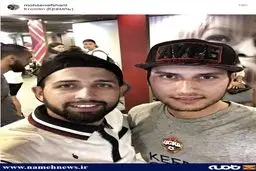سلفی محسن افشانی و بازیکن ایرانی زستا مسکو/عکس