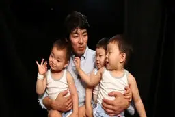 «جومونگ» و سه قلوهای بامزه اش +عکس