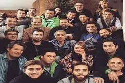 محمدرضا گلزار و هومن سیدی در پشت صحنه فیلم جدید منوچهر هادی/عکس
