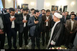 دیدار جمعی از اصحاب رسانه فرهنگ و هنر با آیت‌الله هاشمی رفسنجانی/تصاویر